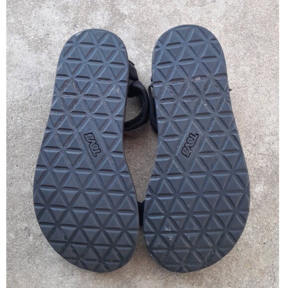 PREOWNED Teva Midform Universal Sandals Black Adjustable Straps Women's 7 - Picture 8 of 8